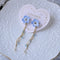 <15010>【Nemophila Rondo】 Floral Pierced Earrings