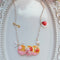 <15018>Strawberry Pancake Necklace