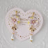 <15018>【Sakura Waltz】Floral Pierced Earrings