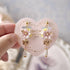 <15018>【Sakura Waltz】Floral Pierced Earrings