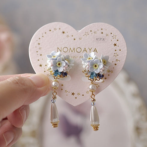 <15022>【Forget-Me-Not Traumerei】Pierced Earrings