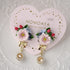 <15024>【Pink Garbera Waltz】Pierced Earrings