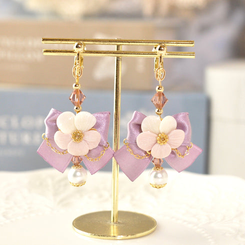 <15029>【Viola Pastoral】Earrings