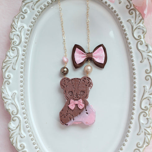 <15034>Tedd Cookie Necklace