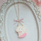 <15036>Cream Puppy Cookie Necklace