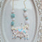 <15038>Blue Carousel Necklace