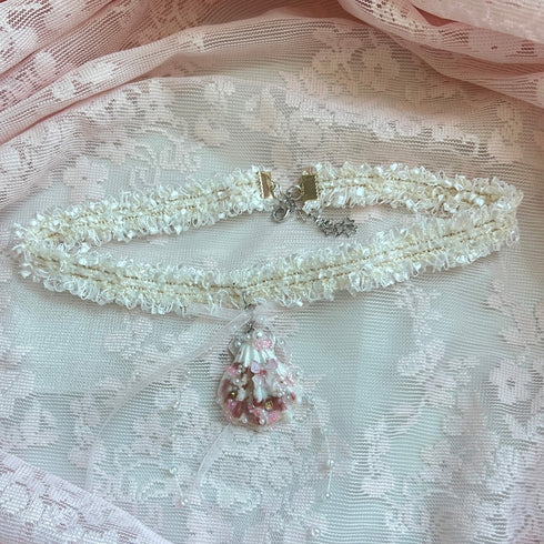 <15040>Sea Shell Choker Necklace