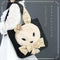 リリラパントートバッグ ウサギ うさぎ ラビット バラ レース ブラック ベージュ【LALUICE】