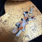 <17007>Stitched Bunny Keychain (orange)