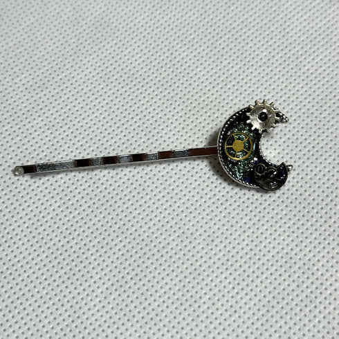 <17009>Moon and Gear Hairpin