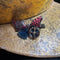 <17014>Butterfly and Gear hair clip jagged wings(Blue & Pink)