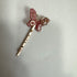 <17020>Butterfly Hairpin Vertical type(pink)