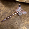 <17023>Butterfly Hairpin Vertical type(white)