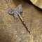 <17024>Butterfly Hairpin Vertical type(clear)
