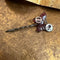 <17025>Butterfly Hairpin Vertical type(magenta)