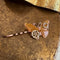 <17026>Butterfly Hairpin Horizontal type(orange)
