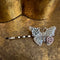 <17030>Butterfly Hairpin Horizontal type(white)