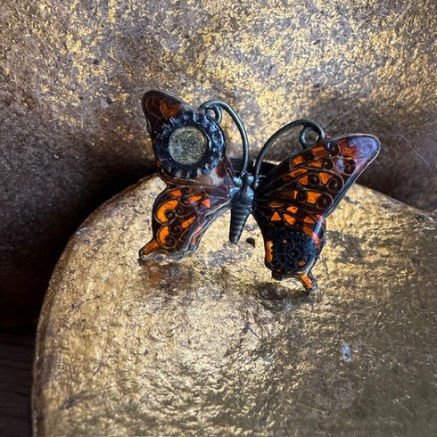 <17057>Butterfly Ring hindwing tail(Orange)
