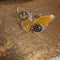 <17059>Butterfly Ring jagged wings(Yellow)