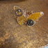 <17059>Butterfly Ring jagged wings(Yellow)