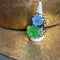 <17069>Rose Ring(lightgreen × lightblue)