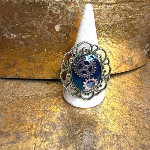 <17075>Gear Ring(blue)
