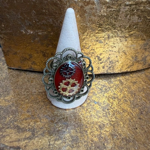 <17077>Gear Ring(red)