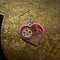 <17084>Heart & Gear Earrings(pink)