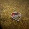 <17087>Heart & Gear Earrings(white)