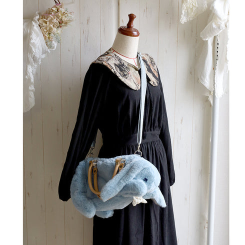 <18001>Light Blue Lop-Eared Rabbit Bag
