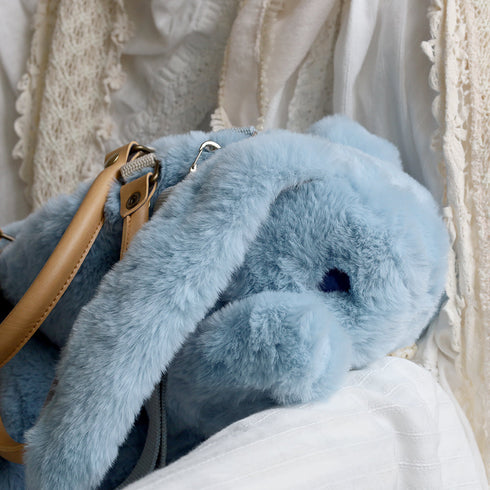 <18001>Light Blue Lop-Eared Rabbit Bag