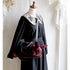 <18002>Wine Red Straight-Eared Rabbit Bag