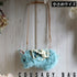<18008>Mint Straight-Eared Bunny Bag