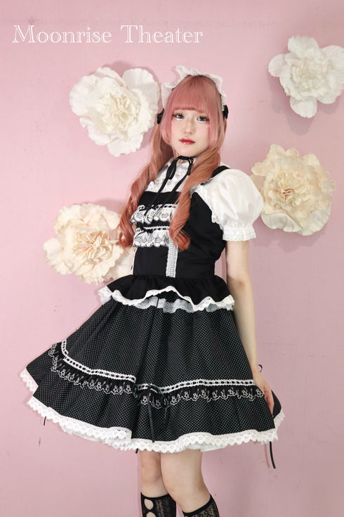 <19002>Clown lace Bustier(Black)