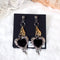 <19026>Queen of Heart(hand & Black)ピアス