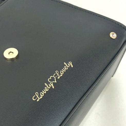 きゅるるんりぼんミニショルダー LL-1028【ブラック アイボリー】