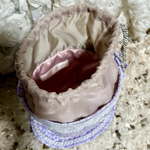 <20003>Teacup Bag (Lavender Floral Pattern)