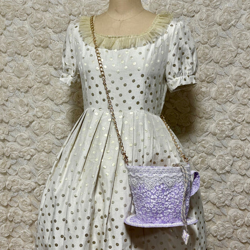 <20003>Teacup Bag (Lavender Floral Pattern)