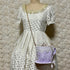 <20003>Teacup Bag (Lavender Floral Pattern)