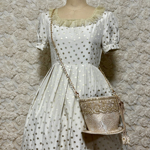 <20005>Teacup Bag (White Rose)