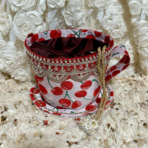 <20006>Teacup Bag (Red Cherry)