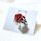 <21001>Rose ring (red x cross)