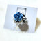 <21004>Rose ring (blue x cross)