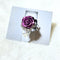 <21008>Rose ring (purple x butterfly)