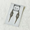 <21012>diamond-shaped chain earring (Silver color)