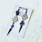 <21017>Elegant Asymmetry earring (blue)