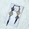 <21018>Elegant Asymmetry earring (purple)