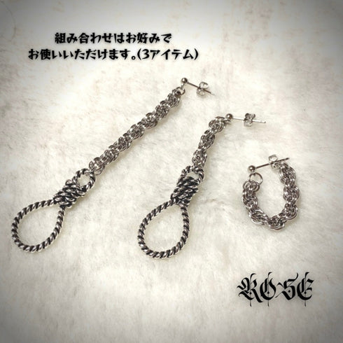 <21029>hanging 3 earring set