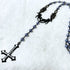 <21031>Reverse cross rosary (navy)
