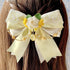 <22006>【ミモザと白薔薇のデュエット】ヘアクリップ